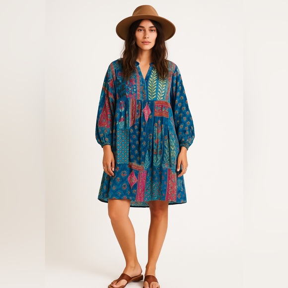 Tristan Dresses & Skirts - tristan Bohemian Blue Floral Dress